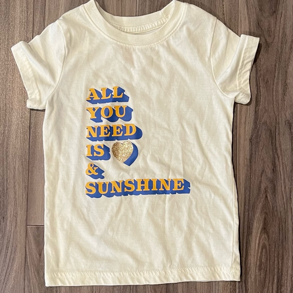 Kids All You Need Is Love And Sunshine tee